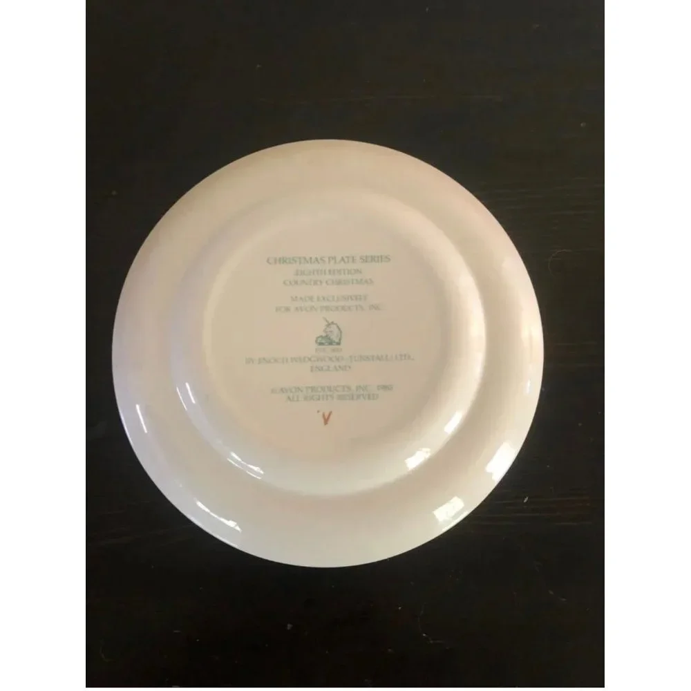 Avon Wedgewood Christmas Collectible Plates Series 1980